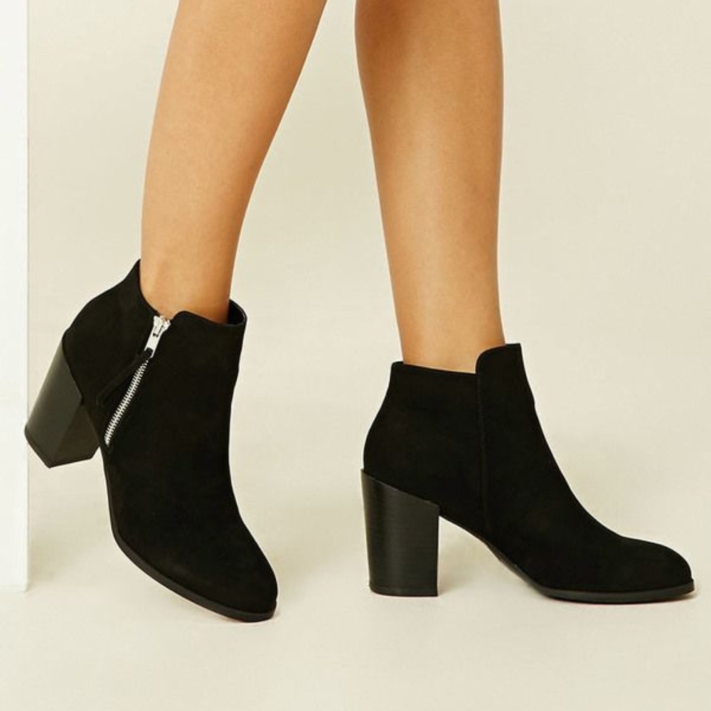 Black ankle boots